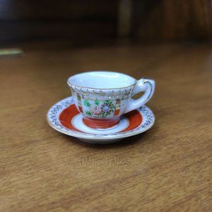 Vintage Japan Miniature Dollhouse Teacup and Saucer